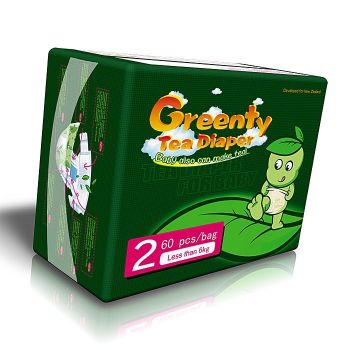 Подгузники детские одноразовые (GREENTY) до 6 кг 60 шт