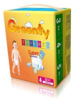 Одноразовые детские трусики-подгузники Greenty (9-14 кг) -22 шт