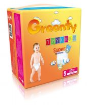 Одноразовые детские трусики-подгузники Greenty (12+ кг) -20 шт