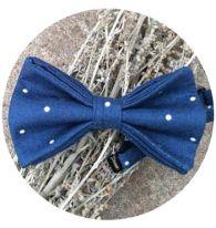 Бабочка-галстук для костюма Синяя